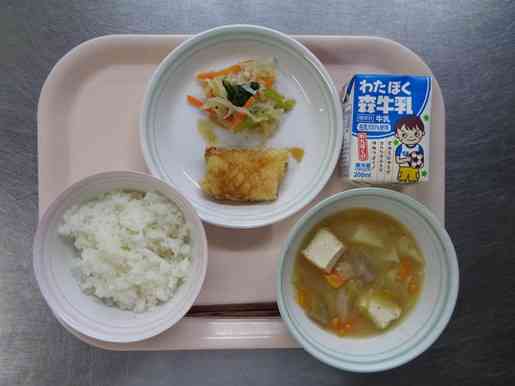 令和7年10月9日木曜日の給食