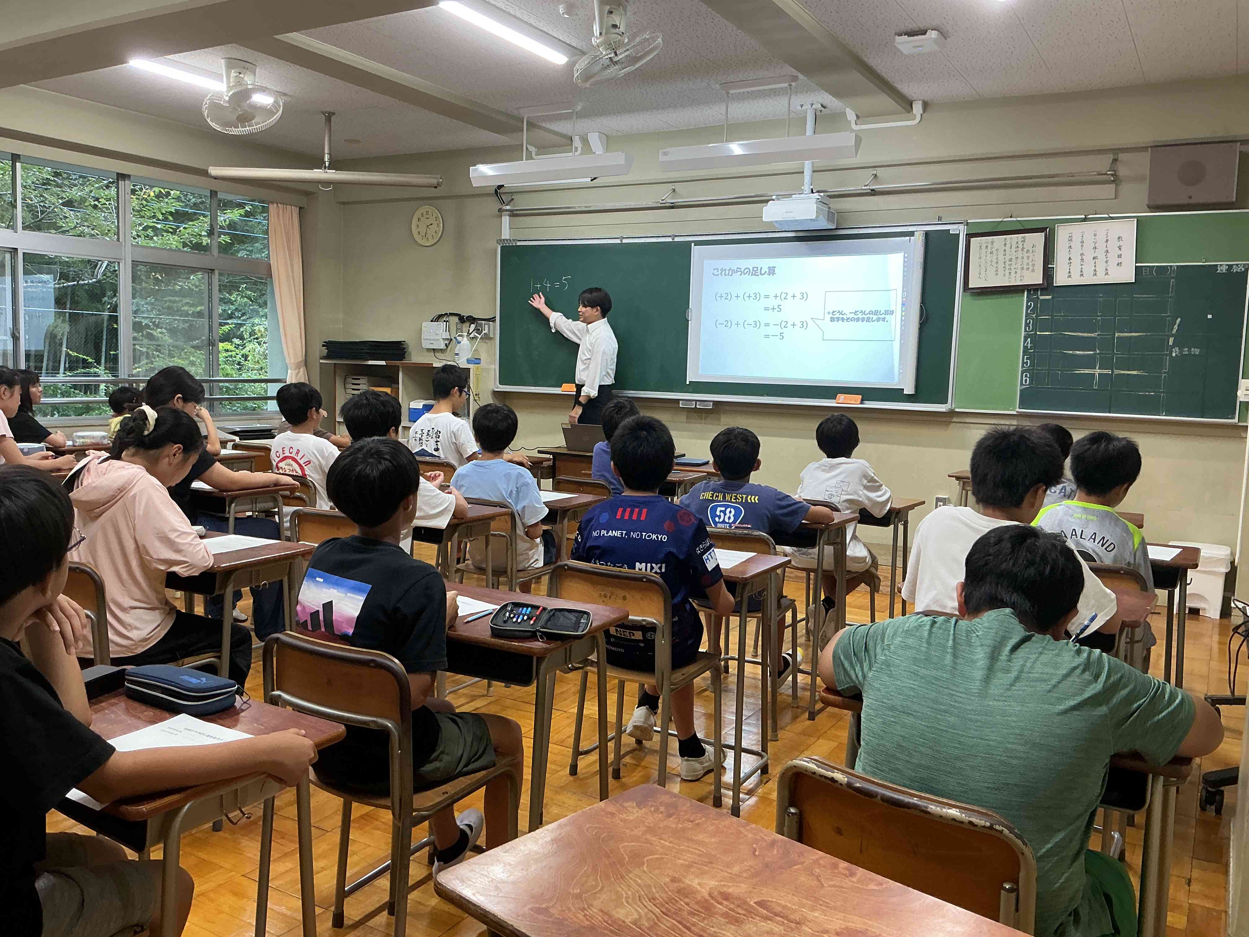 数学の授業の様子